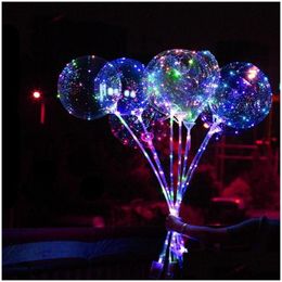 Cordes LED Bobo Ball Light Line String Balloon DIY Transparent Glowing Party Décoration Éclairage pour enfants Jouet Cadeau Drop Deliver Dhf9O