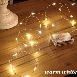 LED Strings Fairy String Lights 2M/3M/5M/10m USB LED Festoon Light Battery Box Christmas Garland voor Home Wedding Holiday Party Decoratie P230414