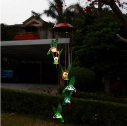 Cordes LED LED Énergie solaire carillon couleurs changements légers jardin romantique suspendu de décoration de lampe de la lampe de bricolage et de bricolage