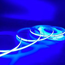 LED -snaren Lichten Flexibele COB Strips Licht ijsblauw 20leds/M Tape Light DC24V DC12V LED's Touw Stage Home Cabinet Kitchen Diy Lighting Crestech168