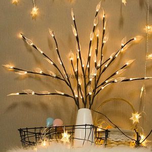 LED Strings Party 3 Pack 20 LED Branche de saule Branches lumineuses alimentées par USB Remplisseur de vase Branche éclairée de brindille de saule pour la décoration de Noël HKD230919