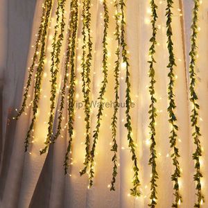 LED Strings Party 3x1M 300 LED plante artificielle feuille de lierre vigne rideau chaîne lumière USB 8 modes noël glaçon lumière pétard fée lumière HKD230919