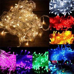 LED Strings Party 50M 400 Fée LED Chaîne Lumière Extérieure Étanche AC220V Noël Chaîne Guirlande Pour Noël Mariage Fête De Noël Vacances HKD230919