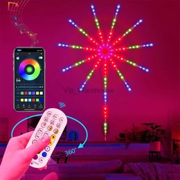 LED Strings Party Smart LED Light Strip DIY Kerst Vuurwerk Afstandsbediening Bluetooth USB Festoen Lamp Voor Thuis Slaapkamer Feest Bruiloft Decor Kerstverlichting HKD230919