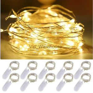 LED Strings Party Wedding Xmas Lampe de Noël 20pcs Lampe de fée de jardin CR2032 Alimenté par batterie LED Fil de cuivre Guirlande lumineuse Décoration de fête HKD230919