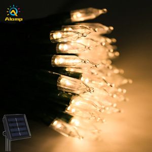 LED-strings Solar Powered Battery Operated 12m 100leds 8 Werkmodi Bubble String Light for Wedding Party Christmas Decoration