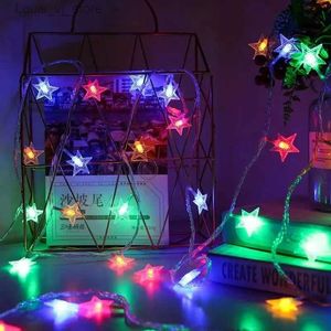 LED Strings Star Light Petites lumières colorées Chaîne Décorations de Noël Lampes Décoration d'anniversaire Ambiance de camping YQ240401