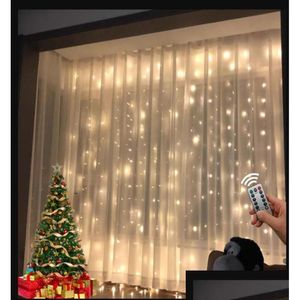 Led Strings Strings Usb Led Curtain String Fairy Lights Garland Remote Control For Year Christmas Ramadan Garden Decoration Outdoor Dr Dhgux