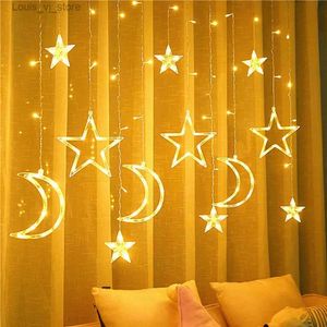 LED-snaren Twinkle Gordijn Lichtslingers Usb-aangedreven Led voor Thuis Slaapkamer Binnen Buiten Decoratie Fee Ster YQ240401