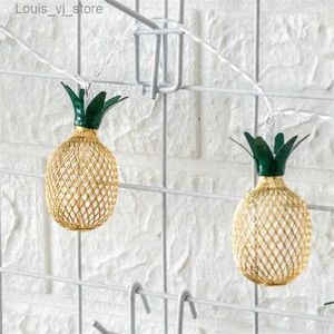 LED-snaren USB-batterij-aangedreven nachtlampje Licht Led-lichtslingers Ananas Binnen- en buitenverlichting Warm decoratief YQ240401