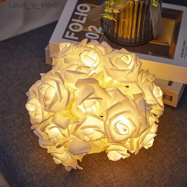 LED cordes blanc Rose chaîne lumières proposition anniversaire atmosphère décoration fille chambre chambre décorative petite couleur YQ240401