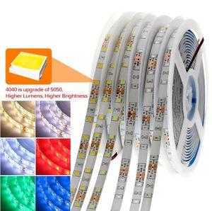 LED Strip 4040 Upgrade van 5050 DC12V 60LEDS / M 6W / M Flexibele LEDLICHT RGB 5050 LED Strips 300leds 5m / lot