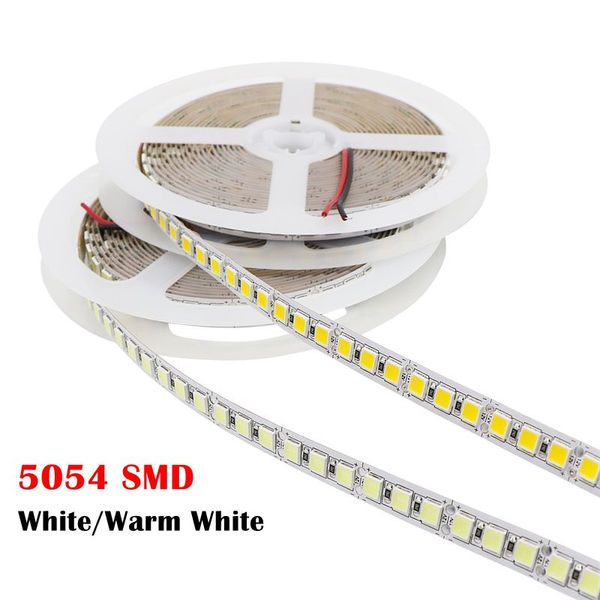 Bande LED 5054 SMD 5M 600LED, Non étanche, Flexible, blanc froid/blanc chaud, Ultra lumineuse