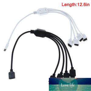 Conector de tira de LED Cable conector LED RGB de 4 pines 1 a 2/ 1 a 3/ 1 a 4 Cable divisor de 4 pines RGB para 3528 5050 Tira de luz LED Precio de fábrica diseño experto Calidad Último estilo