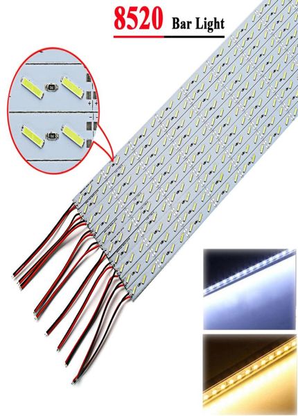 LED Strip Light 1M SMD 8520 Barra rígida rígida súper brillante DC12V 72 LED Color blanco de aluminio2022391