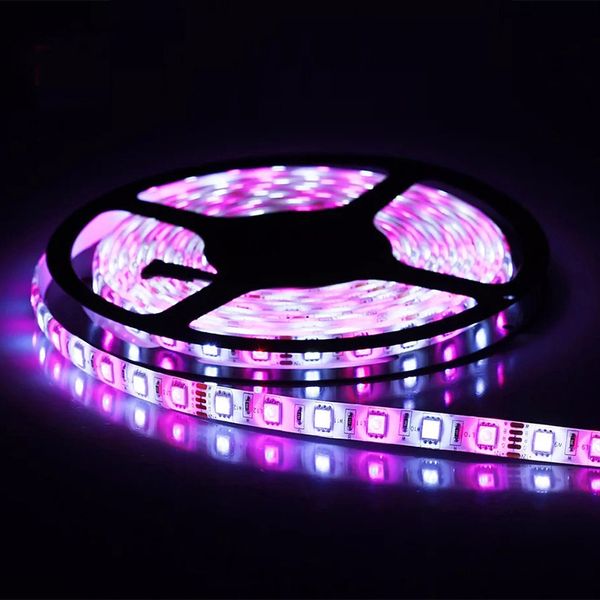 Bande lumineuse LED DC12V SMD5050 RGBW RGBWW Flexible 300LED 5M rouleau PCB Bar KTV ordinateur bureau TV décoration de fond pour fête de mariage vacances maintenant Oemled