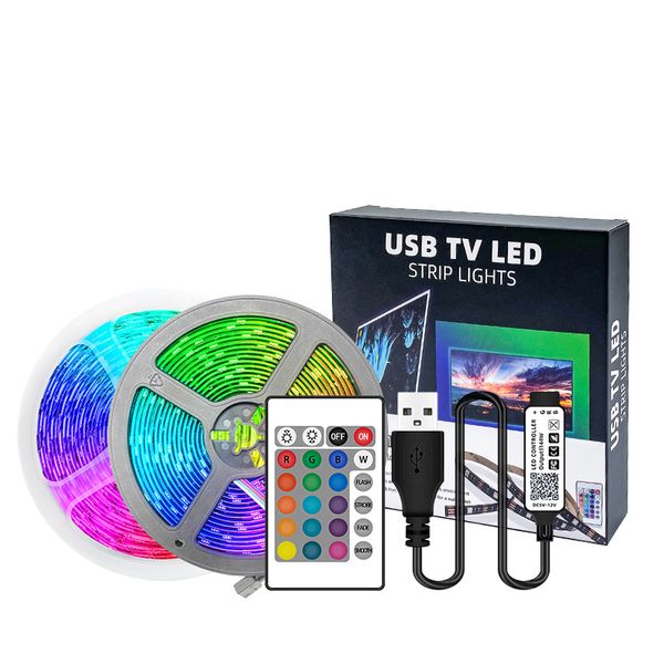 Bande lumineuse LED 65,6 m Musique Sync Changement de couleur LED Lighty Chambre 5050 SMD RGB Laed Bandes lumineuses avec contrôle à distance de l'application pour la fête dans la salle usastar