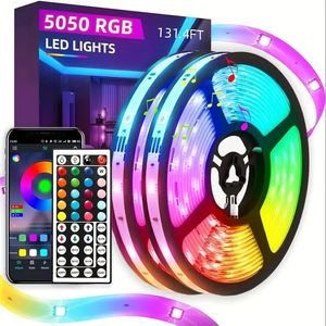 LED STRIP LATS RVB Application Contrôle 5050 Couleurs Lumière 10m20m avec 24 touches Mode distant pour décoration de pièce Bluetooth TV 240508