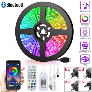 LED Strip Lights RGB App Control Color Changing Lights met 24 toetsen Remote Mode voor kamer Decoratie Bluetooth TV SMD5050 RGB