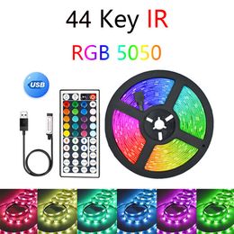 LED Strip Verlichting TV Achtergrond Verlichting Kleurrijke RGB 5050 USB 24 toetsen Infrarood Afstandsbediening Lange Afstand Controle Neon Licht voor thuis