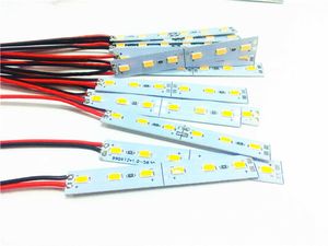 LED -strips 10 stks LED BAR LICHT 12V 24V 6LED 8cm 1W Cabinet LED Hard Strip Module Kleurrijk voor Showcase Machinebord Factory Apparatuur P230315