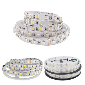 LED -stroken 5050 RGB kleur veranderen flexibele LED -strips DC 12V 5m 600leds waterdicht lint DC12V/6A vermogen voor slaapkamer keuken huisdecoratie gebruik