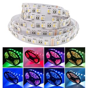 Bandes LED 5050 SMD 5M 600LEDs RVB Flexible LED Bande Corde Lumières 120LEDs/M Guirlande Lumineuse Étanche 12V DC pour Chambre Cuisine Décoration de la Maison Lampes d'extérieur