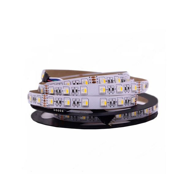 Tiras LED 5050 SMD 5M 600LEDs RGB Tira de luces LED flexibles Cuerda de luces 120LEDs / M Cinta de luces de cadena impermeable 12V DC para dormitorio Cocina Hogar Ahora Crestech