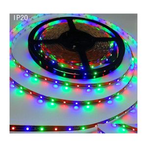 LED -strips 5m RGB 3528 Flexibele waterdichte 300 striplicht add24 toetsen ir externe toevoegen EU US UK plug power adapter drop levering lichten dhndy