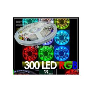 LED -strips 5m RGB 5050 SMD 300 LEDS Strip Licht Flexibel niet -waterbestendig CE ROSH Drop Delivery Lights Lighting Holiday DHFH7