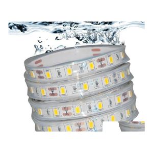 Bandes LED 5M RVB 5050 Bande Ip68 étanche 12V 60LED / M Utilisation sous-marine pour piscine Fish Tank Salle de bain extérieure avec 44 touches Rem Dhq7J