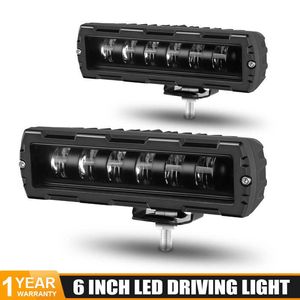 Bandes LED 6 pouces 7D 6D barre lumineuse LED tout-terrain conduite lumière de travail lampe antibrouillard pour moto 4X4 ATV SUV camion tracteur 12V 24V P230315