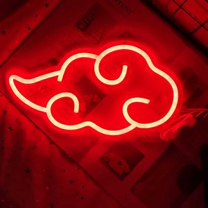 LED -strips Custom Neon Sign Cloud Led Licht Wall Room Art Decor Home Slaapkamer Gaming Room Party Decoratie Creative Gift Neon Night Light P230315