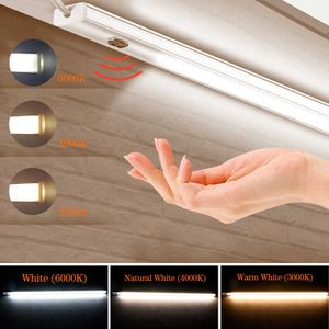 LED -strips DC 5V USB Aluminium LED BAR LICHT HAND SCAN SENSOR SCHAKELING Regel Keukenkast Licht 30 40 50 cm 3 Kleurtemperatuur Wandlamp P230315