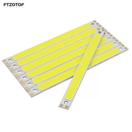 LED -strips ftzoTOF LED 12V DC 120x10mm COB 10W Strip lamp voor werktafellamp diy huislichten blauw rood groen warm koud wit 12 cm bar chip p230315