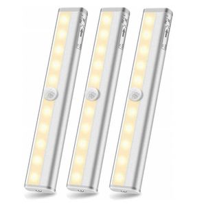 Bandes LED LED détecteur de mouvement lumière placard applique bande rigide barre lumineuse sous armoire cuisine armoire éclairage de nuit d'urgence P230315