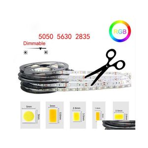 Bandes Led Bande Lumineuse Led Dc12V 5M 300 Leds Smd3528 5050 5630 Diodetape Couleurs Uniques Ruban Flexible Home Decoation L Otjkv