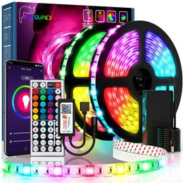 Bandes LED Bande lumineuse LED RGB 5050 2835, Bluetooth, contrôle Wifi, bande Flexible et étanche, rétro-éclairage TV, décoration de salle de fête à domicile, Luces Led P230315