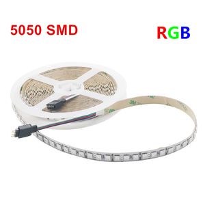 Bandes LED lumières 5050 SMD 5M 600LED s Non étanche rvb éclairage Flexible ruban 12V haute densité décoration LED cordes