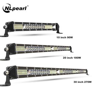 LED Strips NLPearl Slim Spot Flood Led Bar Off Road 12V 24V LED Light Bar/Werklicht voor CAR 4x4 Truck ATV SUV Boat Lada Barra Led Lightbar P230315