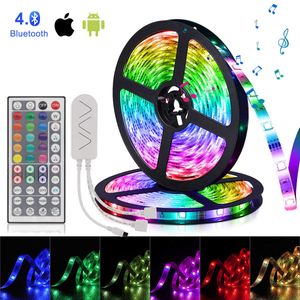 Bandes LED RGB Neon Strip Smart APP Control Bande LED 20 mètres Ruban Lumières Lampe de rétroéclairage 5050 Bluetooth Led Lights Chambre Décoration P230315