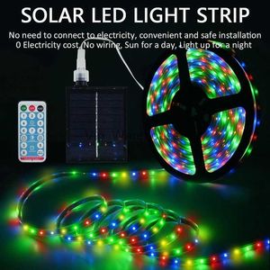 LED-strips Solarstrips Verlichting Warm wit RGB 60 LEDs M 2835SMD Waterdicht Flexibele strip Verlichting Linttape LED-strip Backlight Decor182o HKD230912