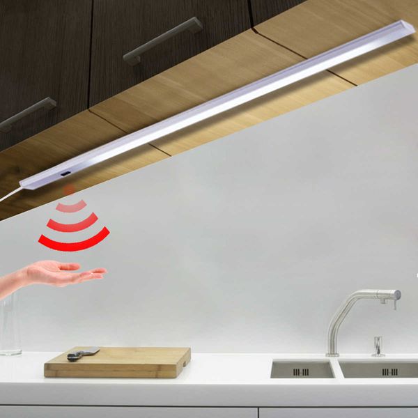 Tiras de LED Lámpara USB para cocina con interruptor de sensor de movimiento Onda de mano On Off Barra de luz LED 30 cm 40 cm 50 cm P230315