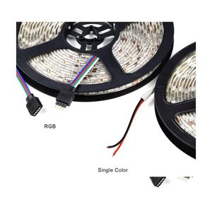 LED -strips Waterdicht IP65 300 5M 5050 SMD 8 kleuren Flexibele strip Licht Koel Wit Warm 60leds/M Tape Drop Leving Lights Lighting DHHME