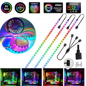 LED-strips WS2812B RGB LED-strip 5V 3-pins adresseerbare LED-headers PC voor ASUS AURA SYNC MSI Mystic Light Sync GIGABYTE RGB Fusion 2.0 P230315