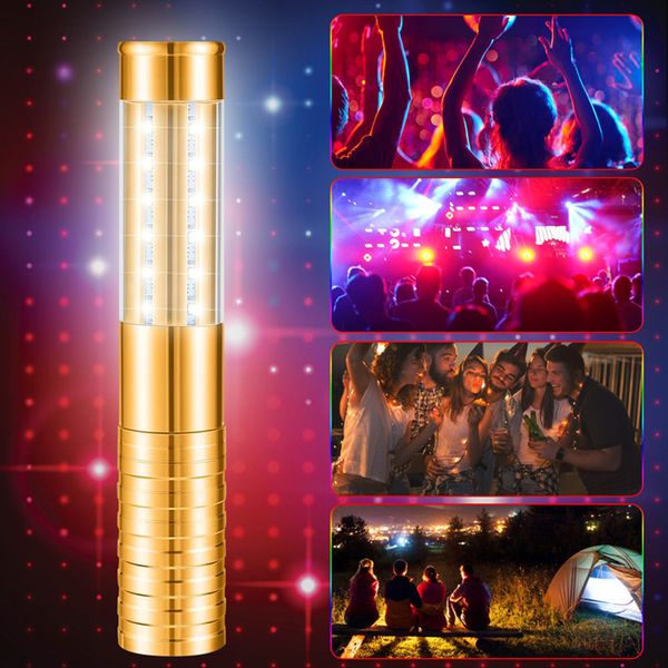Bastón de luz estroboscópica LED, botella de vino de champán recargable, palo de mano para KTV, Bar, fiesta, concierto, decoración de eventos