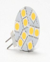 Éclairage de style LED G4 ampoule ronde pour bateau automobile 9 LED blanc chaud 5050 SMD 9 LED lampe d'ampoule de voiture de camping-car marin 12V4415311