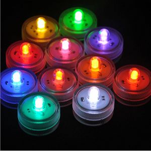 LED Dompelbare Waterdichte Witte Theelichten LED Decoratie Kaars Bruiloft Party Hoge Kwaliteit Binnenverlichting voor Aquarium, Pond 12pcs / Set