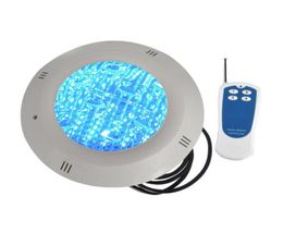 Lámpara LED para piscina AC 12V DC12V Luces subacuáticas de montaje en superficie IP68 a prueba de agua con control remoto 18W 24W 35W Luces RGB Col9429973