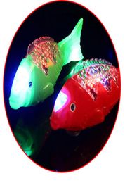 LED Swing Fish Light gloeiende kleurrijke knipperende lampen als kinderen039S Day Kid039s jongensspeelgoed geschenken voor feestdecoraties Props3333527